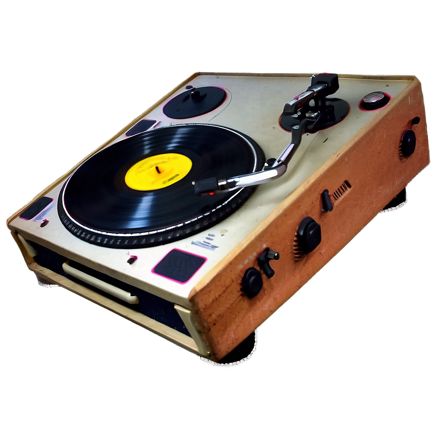 Vintage Dj Turntable Png Omc PNG Image