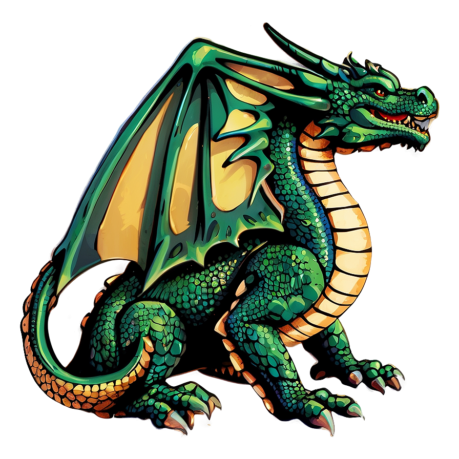 Vintage Dragon Clipart Png 06282024 PNG Image