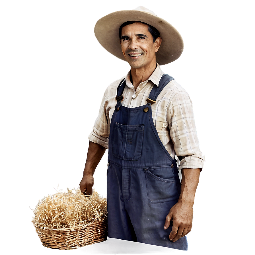 Vintage Farmer Image Png Xhs PNG Image