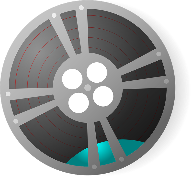 Vintage Film Reel Illustration PNG Image