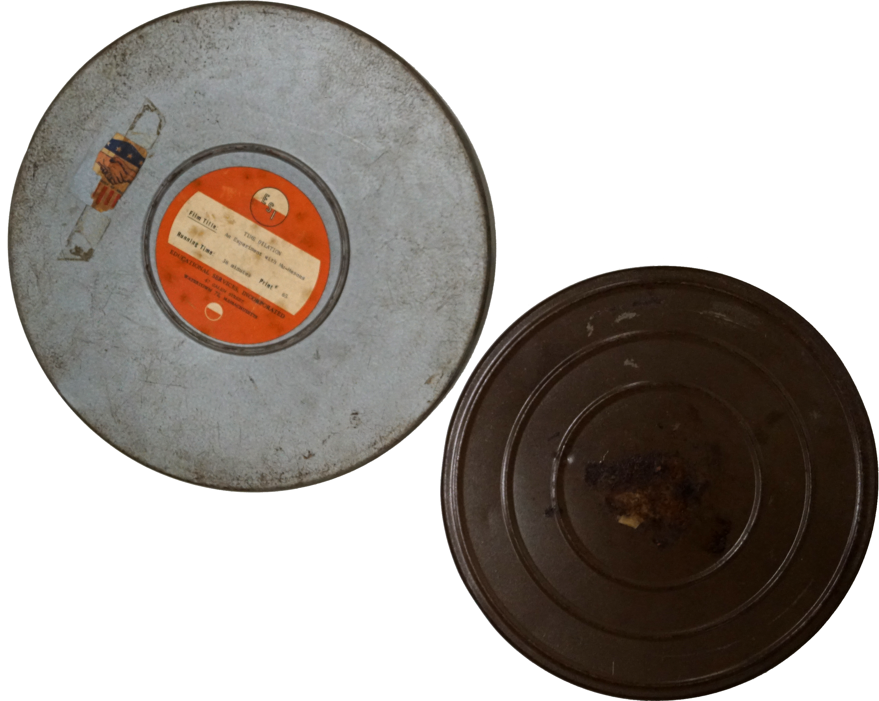 Vintage Film Reeland Canister PNG Image