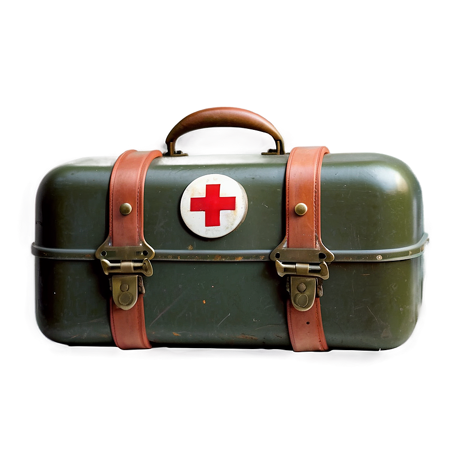 Vintage First Aid Kit Png Edm72 PNG Image