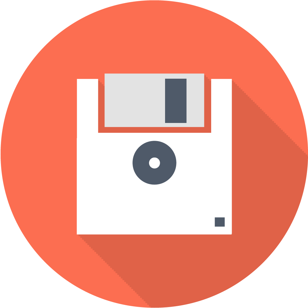 Vintage Floppy Disk Icon PNG Image