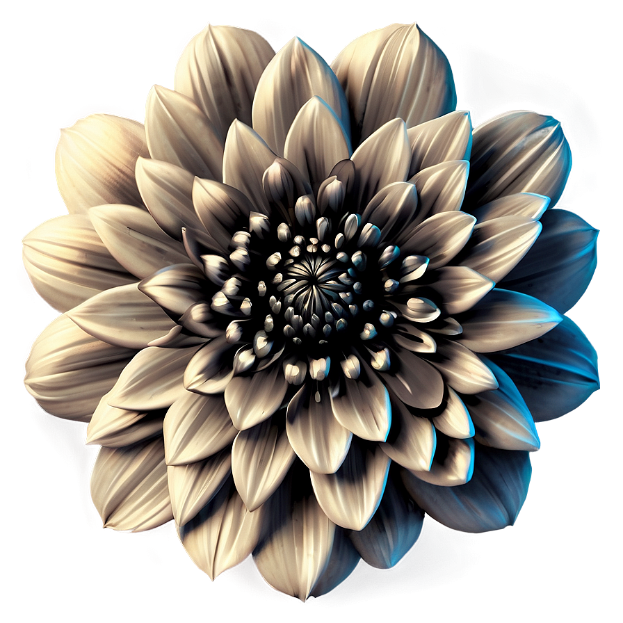 Vintage Flower Black And White Png 05252024 PNG Image