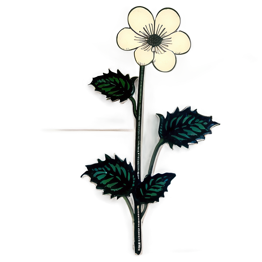 Vintage Flower Stem Png 97 PNG Image