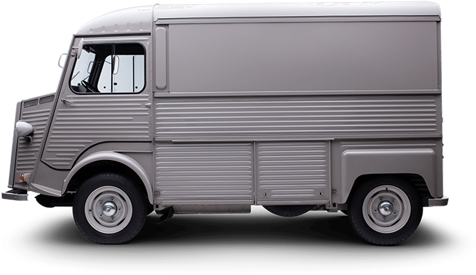 Vintage Food Truck Side View PNG Image