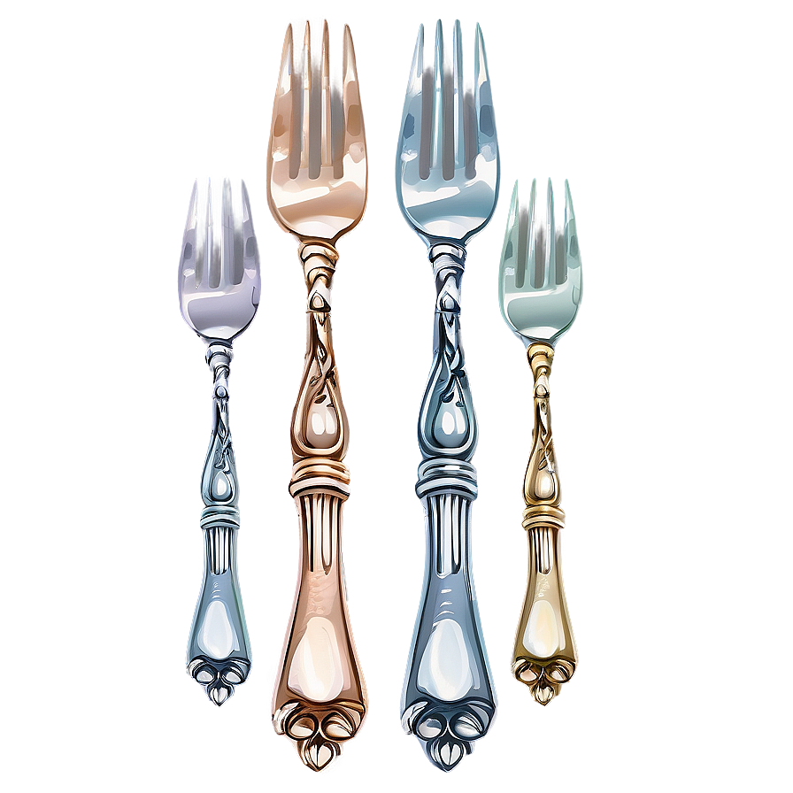 Vintage Fork Png Kjs34 PNG Image