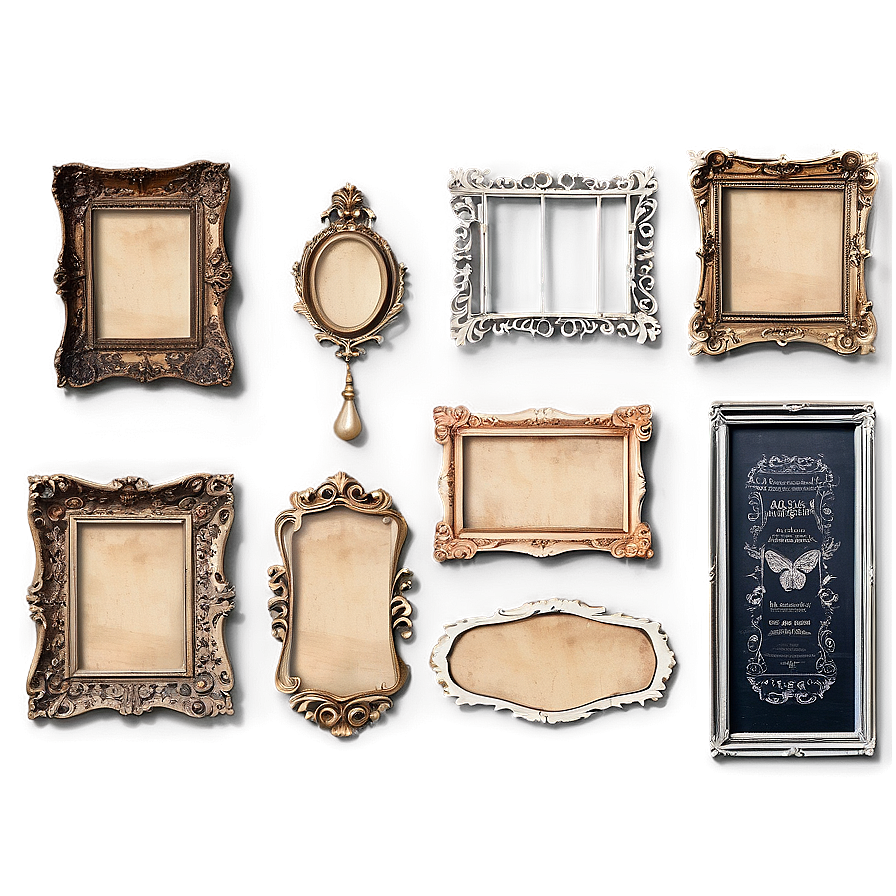 Vintage Frame Pin Board Png 06272024 PNG Image