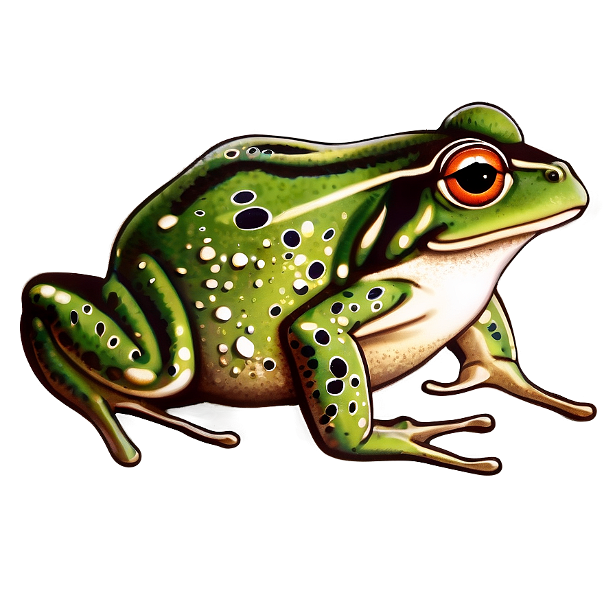 Vintage Frog Clipart Png 48 PNG Image