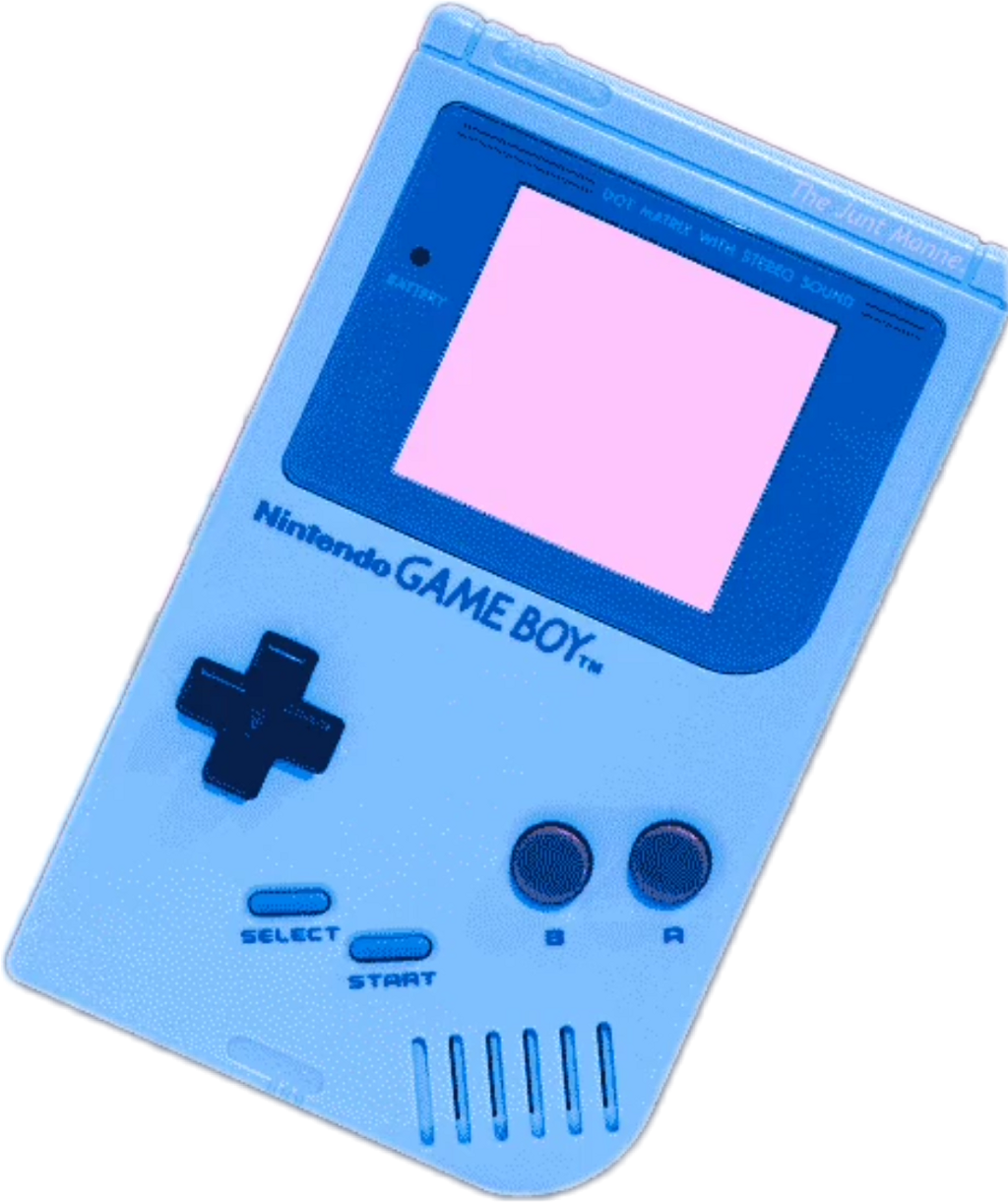 Vintage Gameboy Console PNG Image