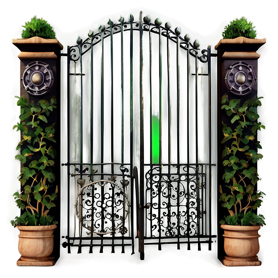 Vintage Garden Gate Png 05242024 PNG Image