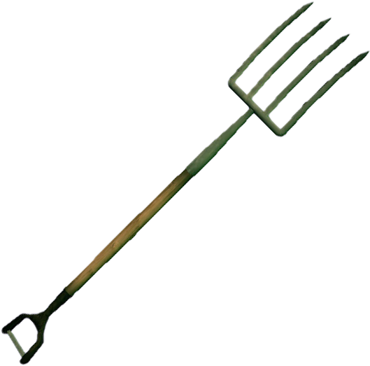 Vintage Garden Pitchfork PNG Image