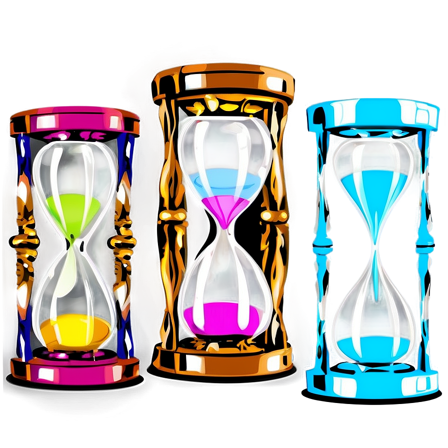 Vintage Glass Hourglass Png Ubj34 PNG Image