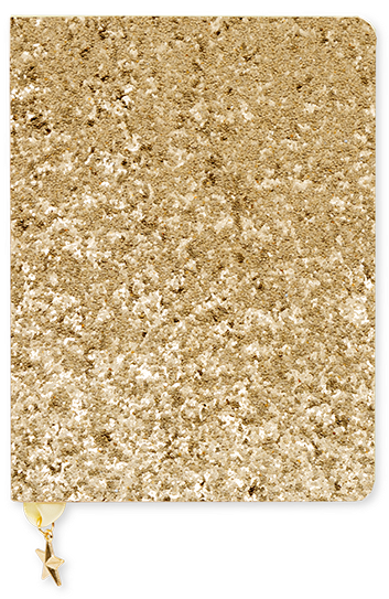 Vintage Glitter Diary Cover PNG Image