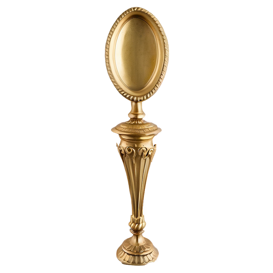 Vintage Gold Plate Png Vif PNG Image