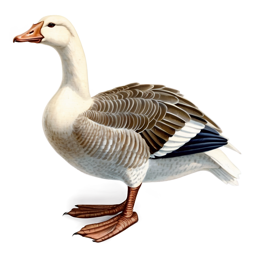 Vintage Goose Illustration Png 06112024 PNG Image