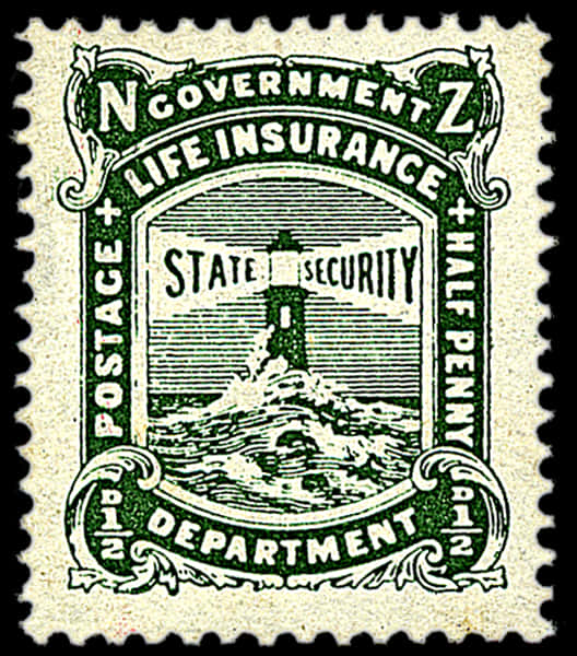 Vintage Government Insurance Stamp PNG Image