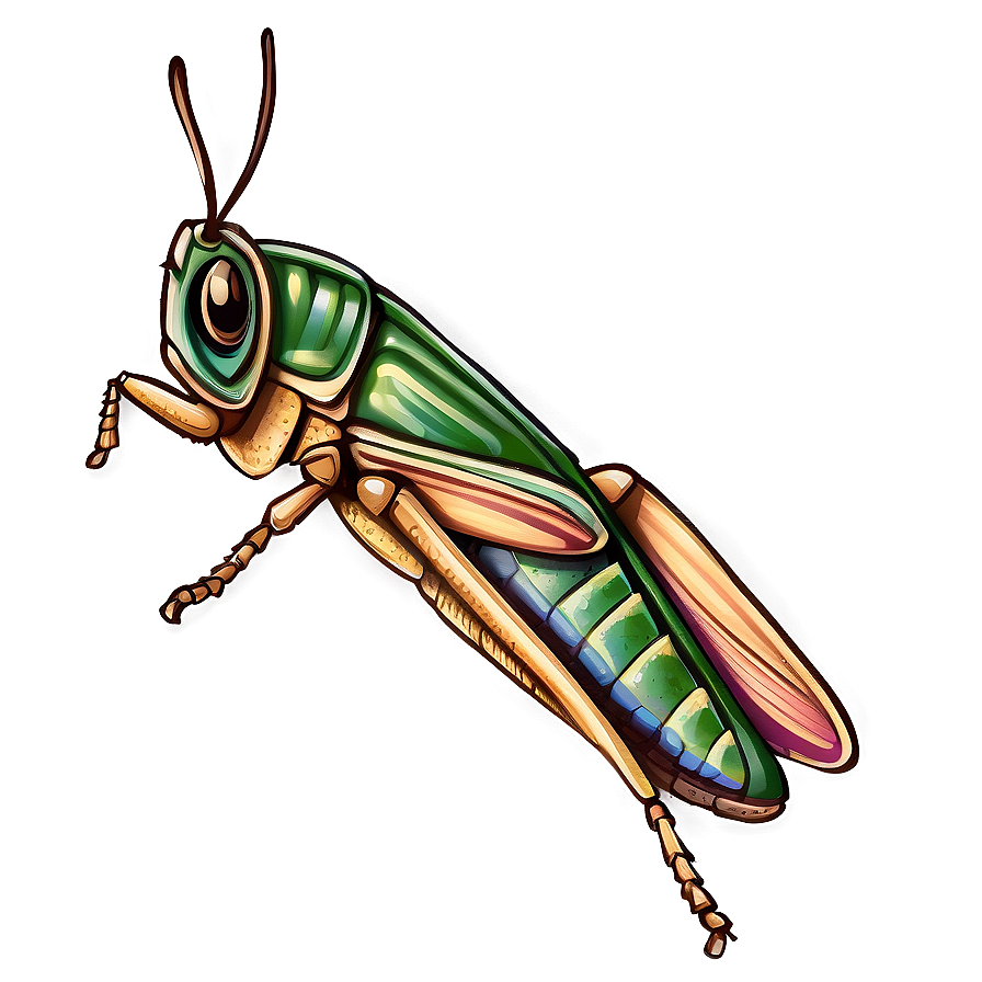 Vintage Grasshopper Illustration Png 06122024 PNG Image