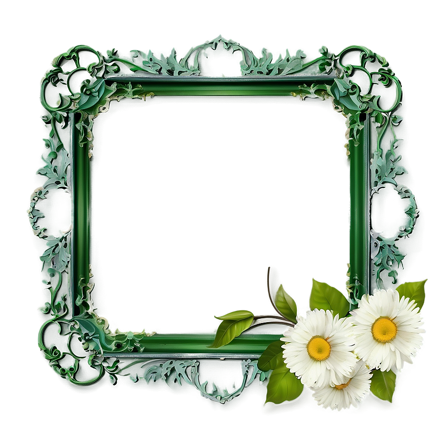 Vintage Green Frame Png 06262024 PNG Image