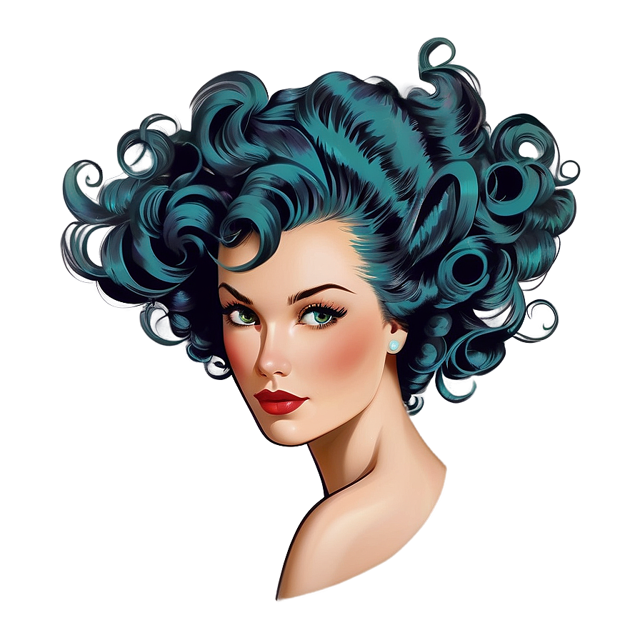 Vintage Hair Clipart Png 16 PNG Image