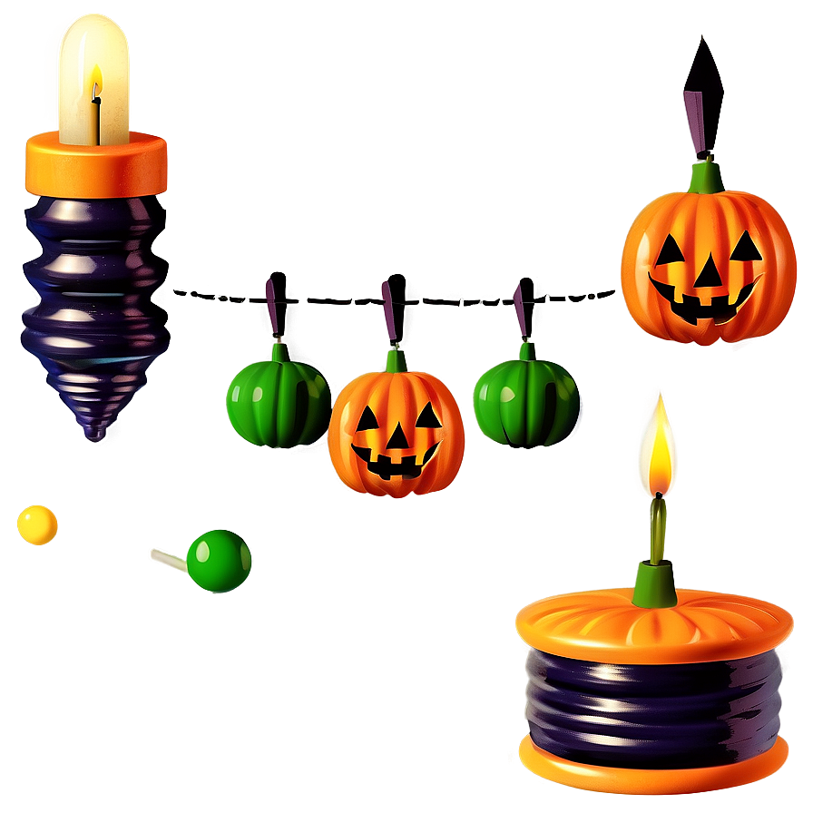 Vintage Halloween Decor Png Ahs86 PNG Image