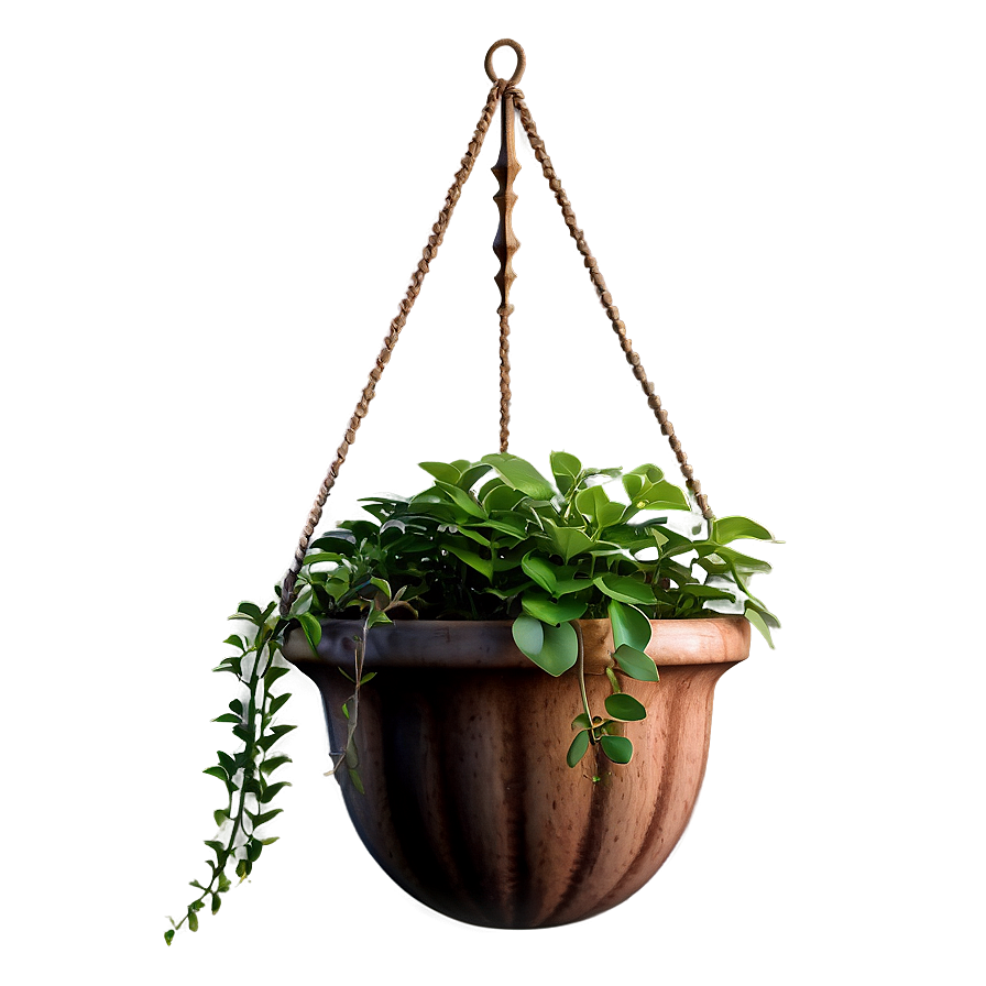 Vintage Hanging Plant Png Rgn PNG Image