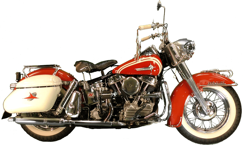 Vintage Harley Davidson Motorcycle PNG Image