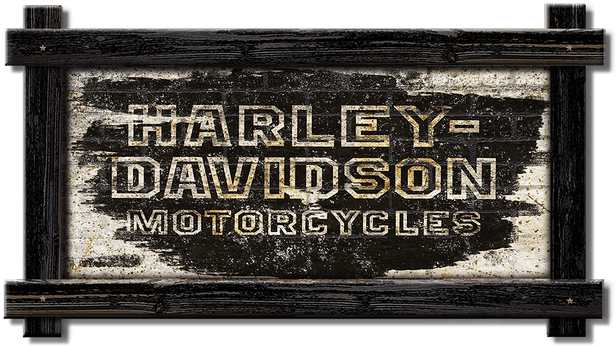 Vintage Harley Davidson Sign PNG Image