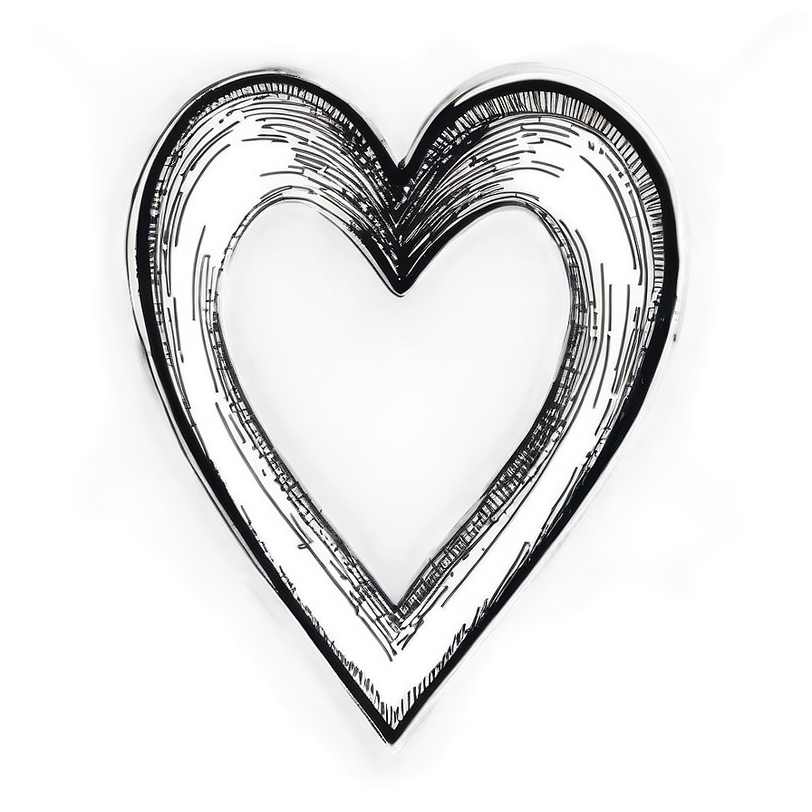 Vintage Heart Sketch Png 56 PNG Image