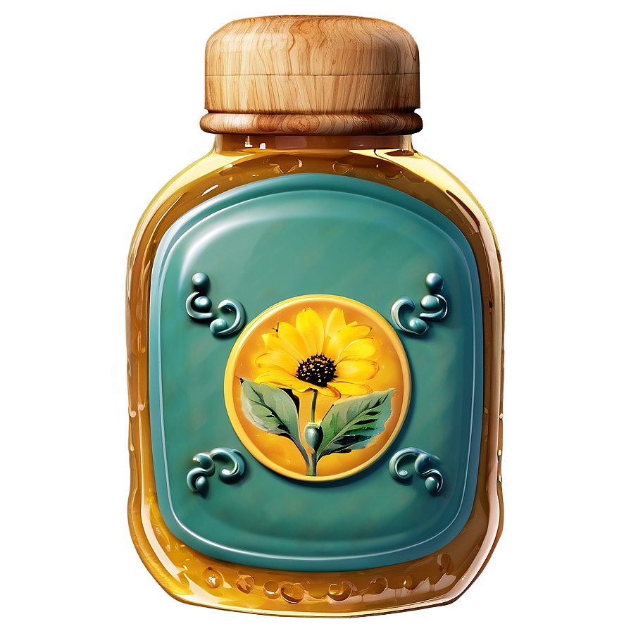 Vintage Honey Jar Png Hca PNG Image