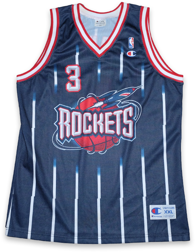 Vintage Houston Rockets Jersey Number3 PNG Image