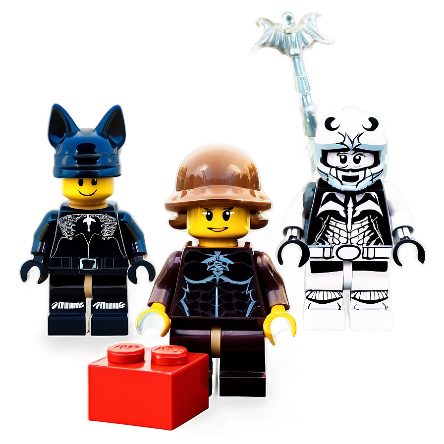 Vintage-inspired Lego Minifigures Png 06262024 PNG Image