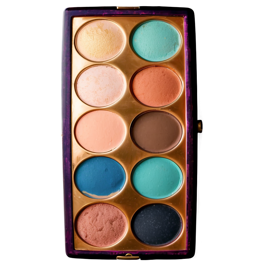 Vintage Inspired Makeup Palette Png 05252024 PNG Image