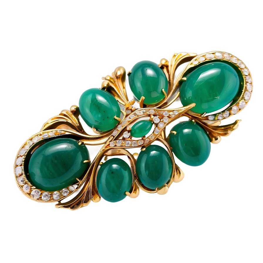 Vintage Jade Brooch Png Xtj PNG Image