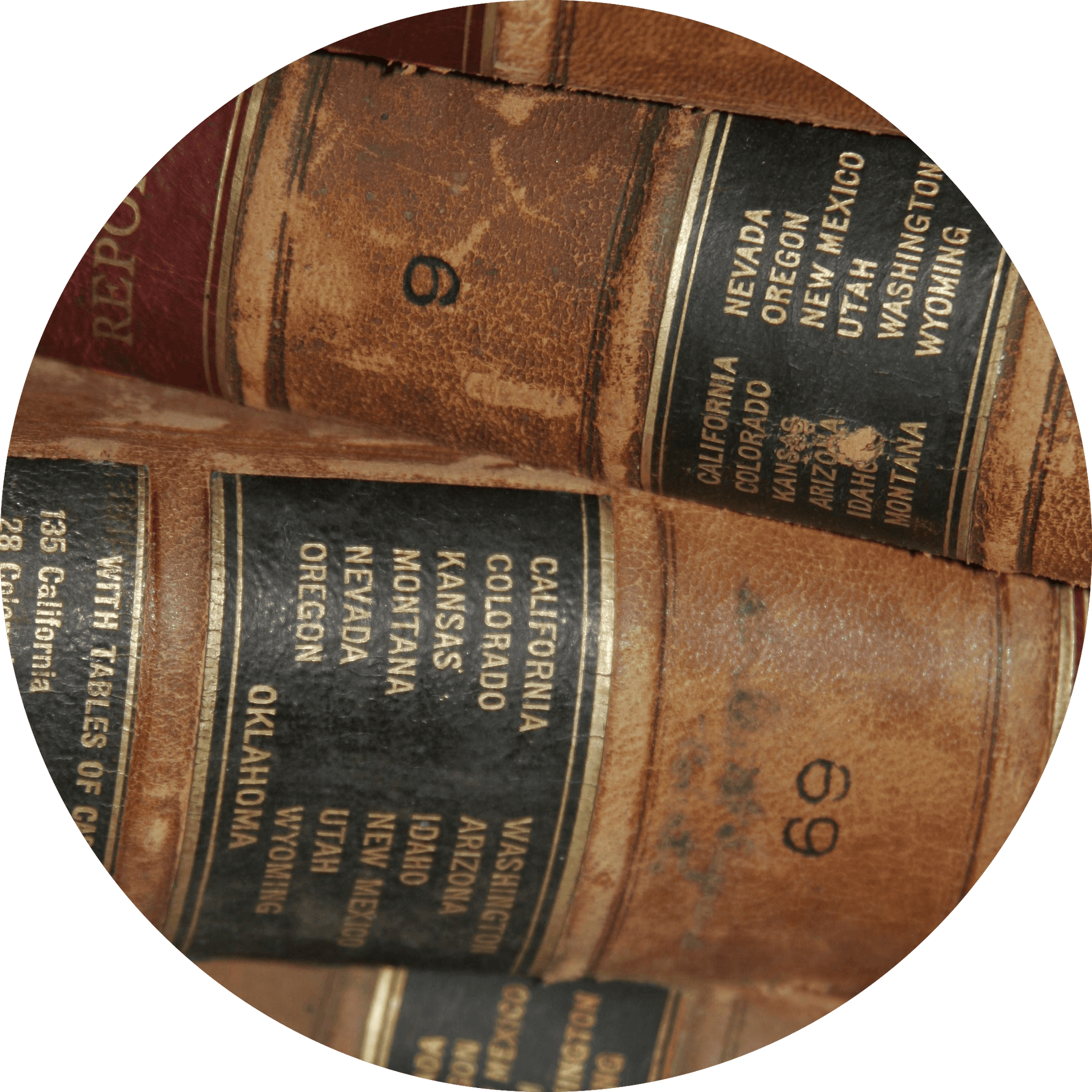 Vintage Law Books Stacked PNG Image