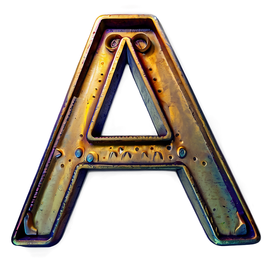 Vintage Letter A Typography Png 06112024 PNG Image