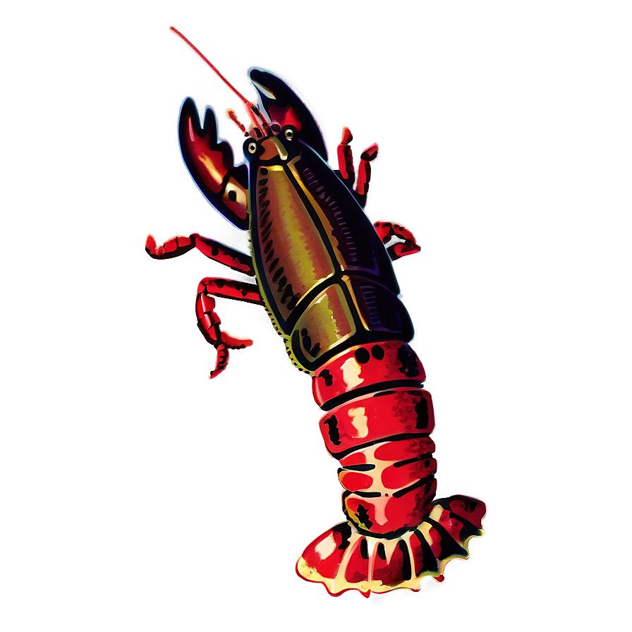 Vintage Lobster Png Pwf PNG Image