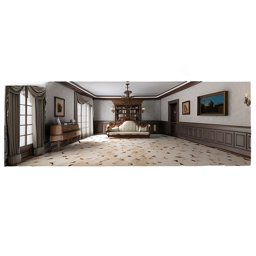 Vintage Mansion Interior Png Ahb3 PNG Image