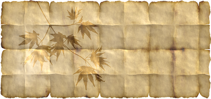 Vintage Maple Leaves Parchment Background PNG Image