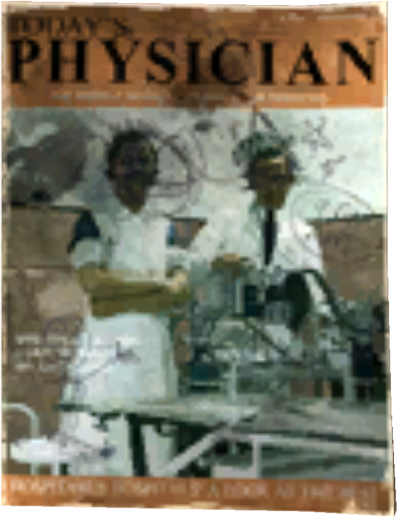 Vintage Medical Magazine Cover PNG Image