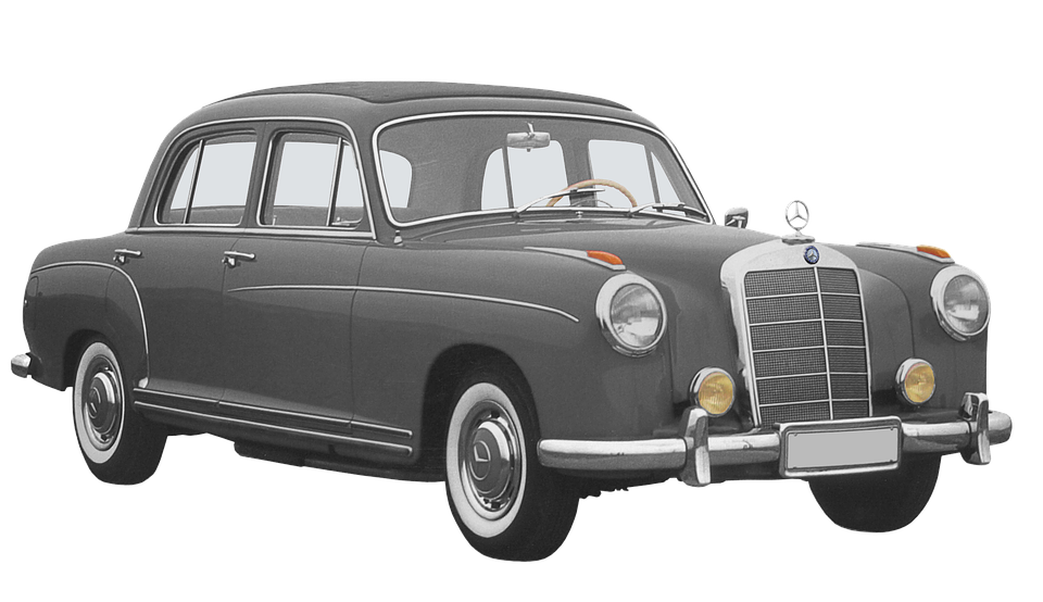 Vintage Mercedes Benz Sedan PNG Image