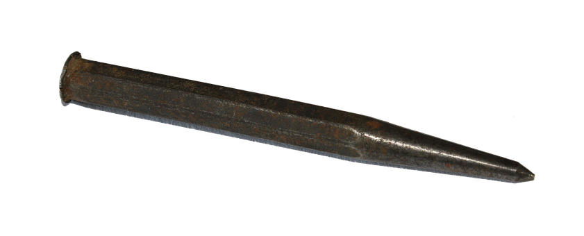 Vintage Metal Punch Tool PNG Image