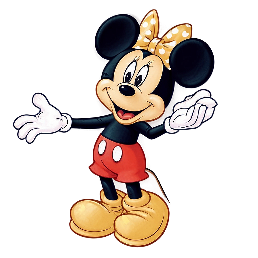 Vintage Mickey And Minnie Png Bol PNG Image