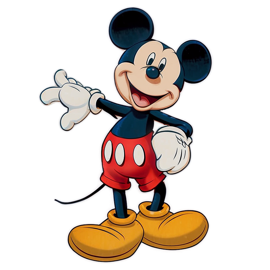 Vintage Mickey Mouse Drawing Png 06292024 PNG Image