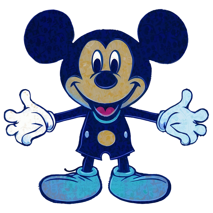 Vintage Mickey Mouse Silhouette Png Mag29 PNG Image