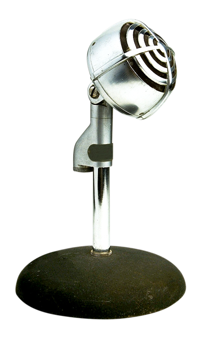 Vintage Microphone Classic Design PNG Image