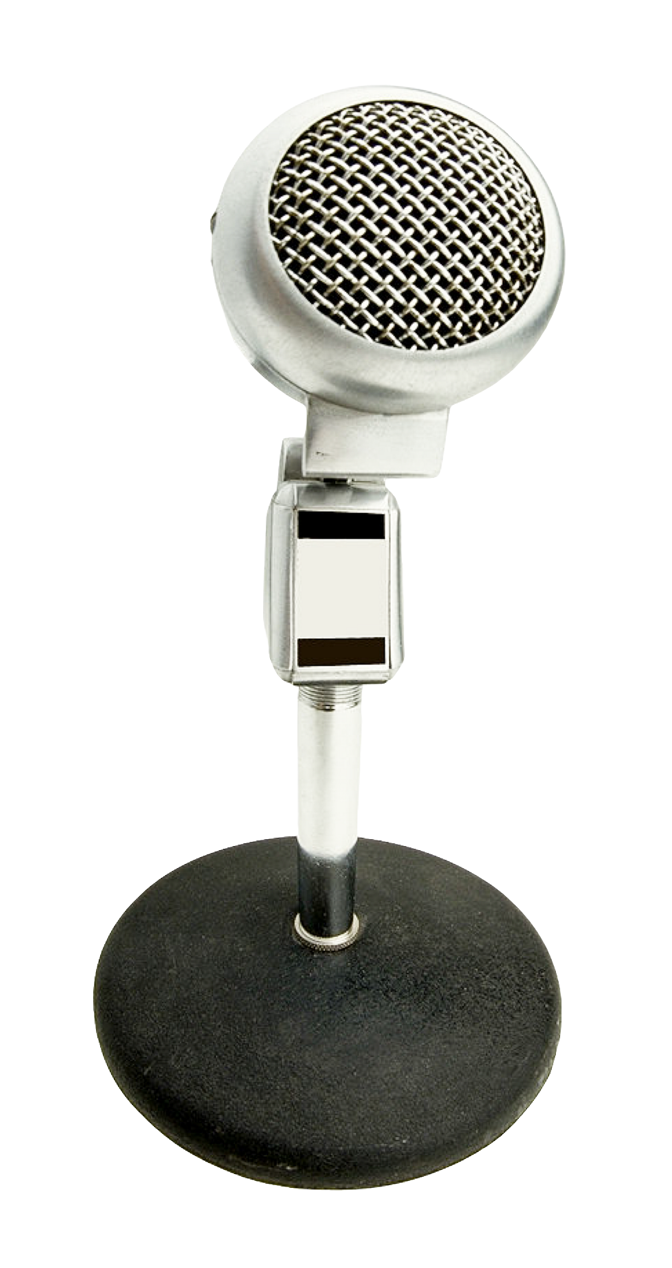 Vintage Microphoneon Stand PNG Image