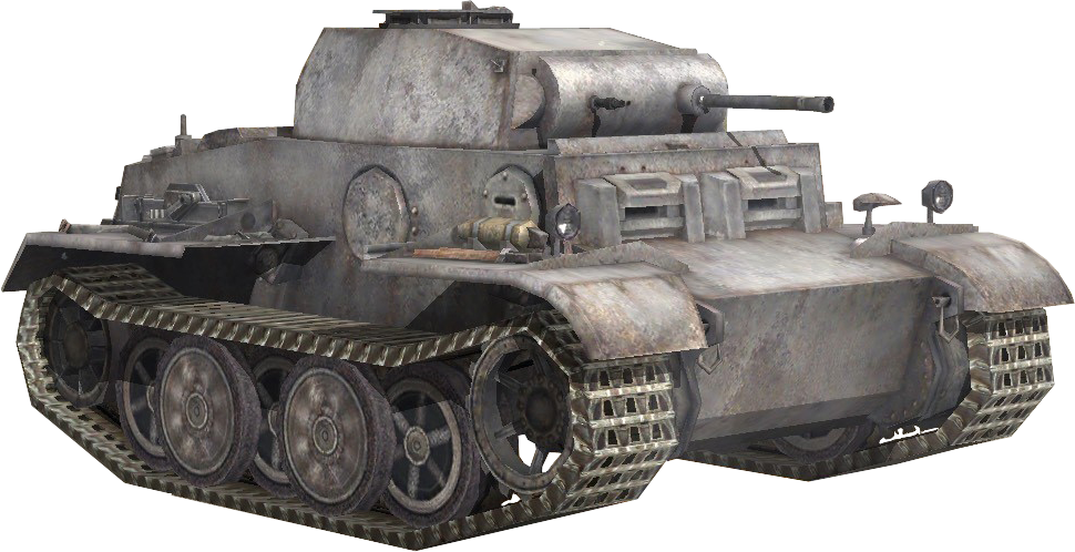 Vintage Military Tank Profile PNG Image