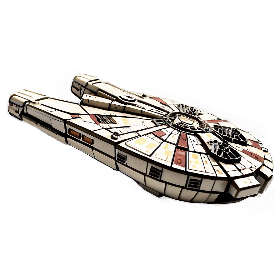 Vintage Millennium Falcon Toy Png Jku PNG Image