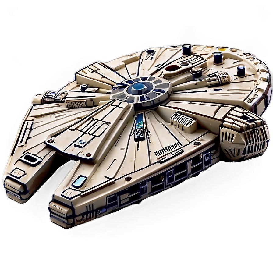 Vintage Millennium Falcon Toy Png Nlj PNG Image